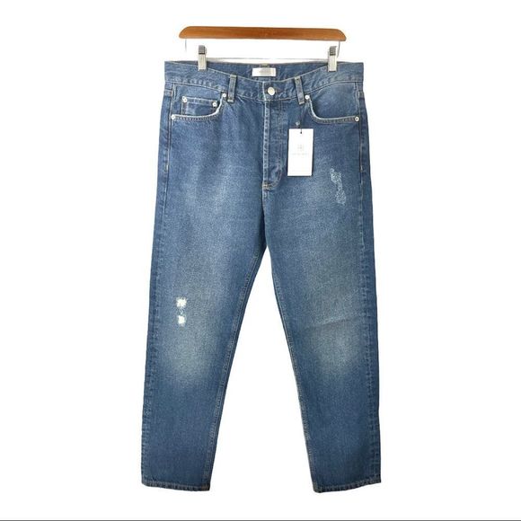 🎁NWT Anine Bing Peyton High Waist Relaxed Straight Jeans Size 30🎁 - Picture 5 of 9